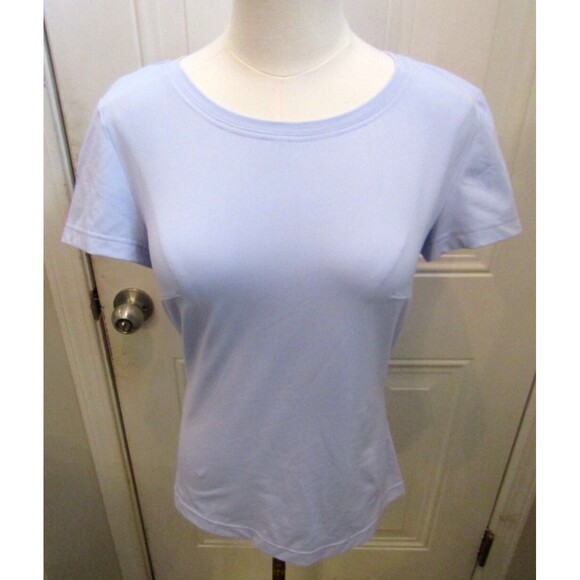 In Bloom by Olvi’s Short Sleeve Top Light Purple Tee T Shirt Size 40 US 10 - Picture 1 of 6